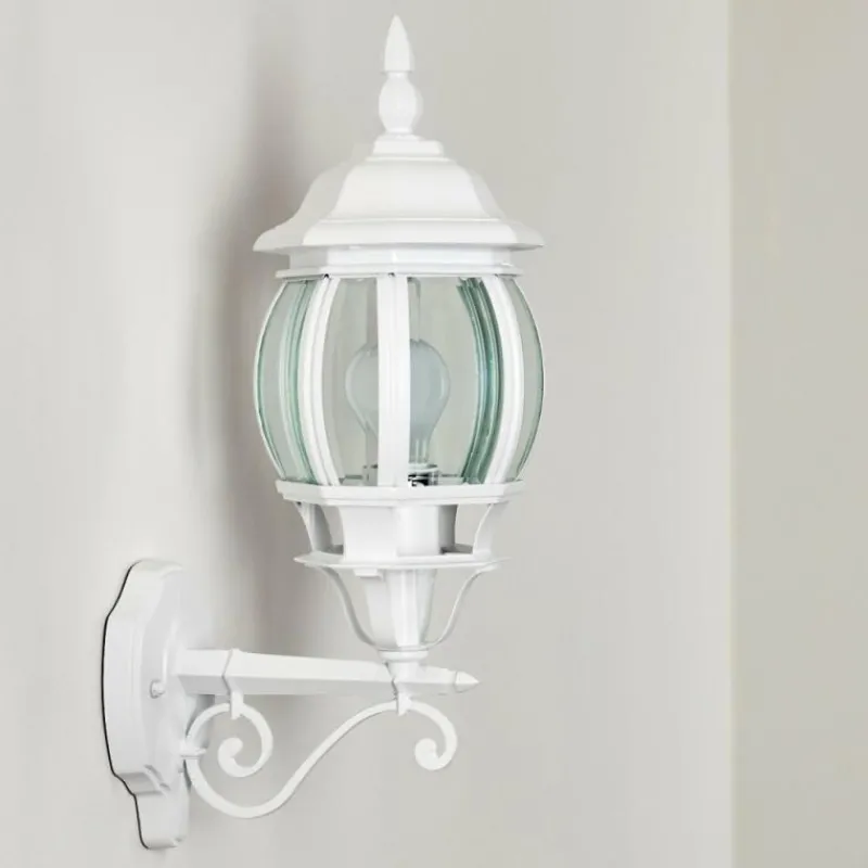 hofstein Applique murale d'extérieur Lentua Blanc, 1 lumière