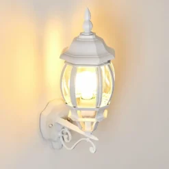 hofstein Applique murale d'extérieur Lentua Blanc, 1 lumière