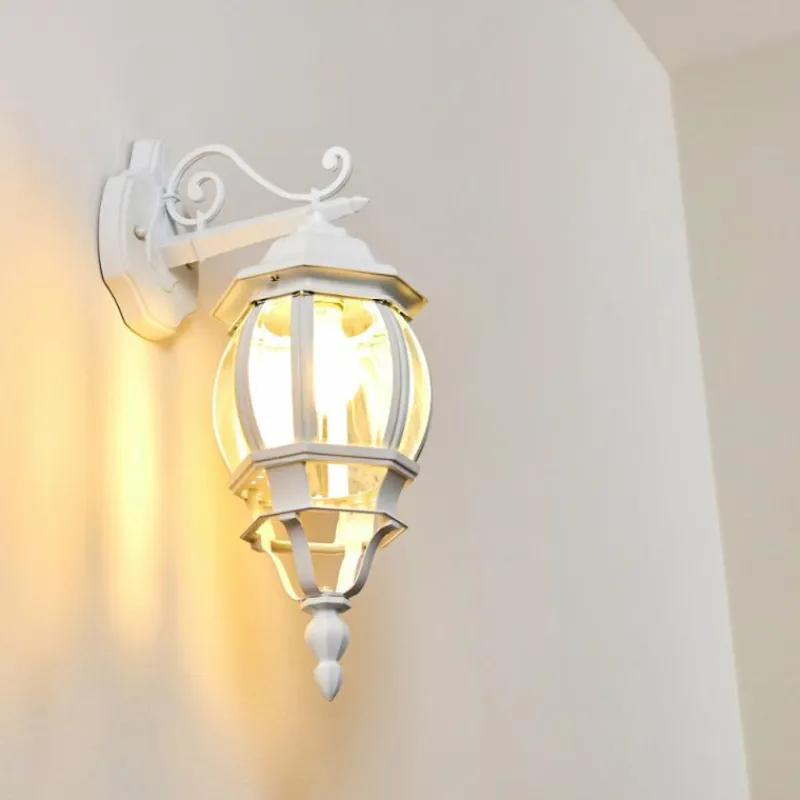 hofstein Applique murale d'extérieur Lentua Blanc, 1 lumière