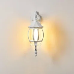 hofstein Applique murale d'extérieur Lentua Blanc, 1 lumière