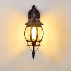 hofstein Applique murale d'extérieur Lentua Noir, 1 lumière