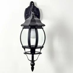 hofstein Applique murale d'extérieur Lentua Noir, 1 lumière