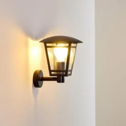 hofstein Applique murale d'extérieur Siera Noir, 1 lumière