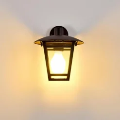 hofstein Applique murale d'extérieur Siera Noir, 1 lumière