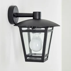 hofstein Applique murale d'extérieur Siera Noir, 1 lumière