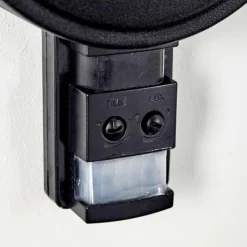 hofstein Applique murale d'extérieur Siera Noir, 1 lumière, Détecteur de mouvement