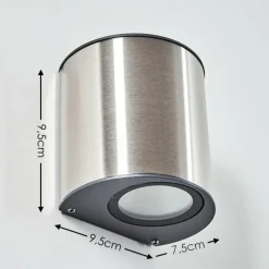 hofstein Applique murale d'extérieur Vano LED Acier inoxydable, 1 lumière