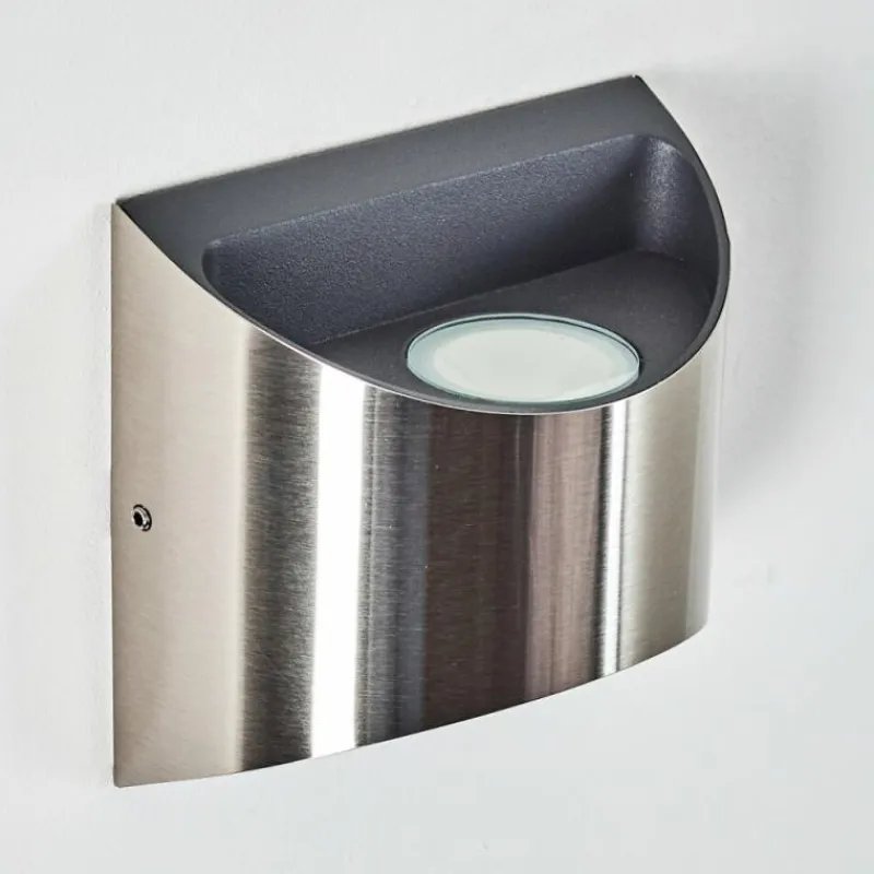 hofstein Applique murale d'extérieur Vano LED Nickel mat, 2 lumières