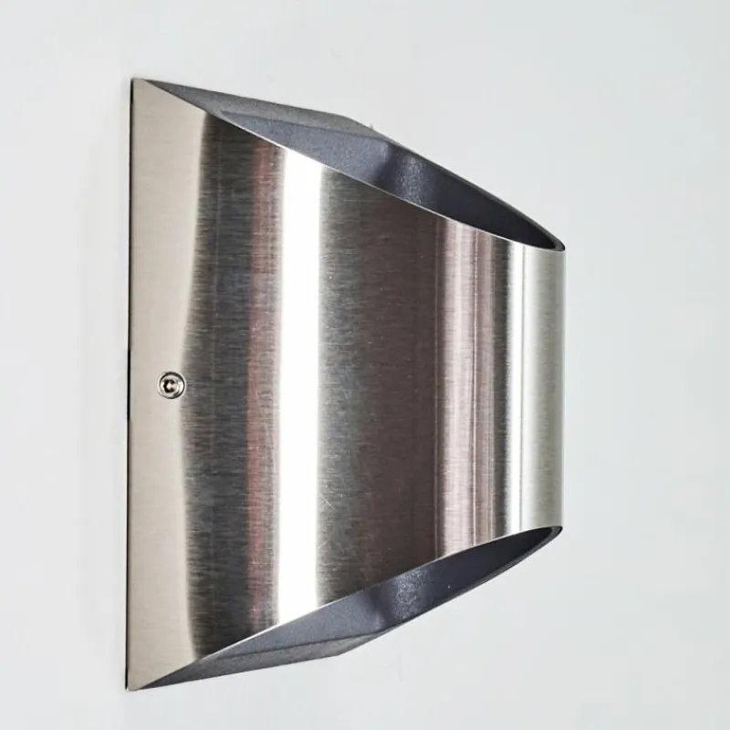 hofstein Applique murale d'extérieur Vano LED Nickel mat, 2 lumières