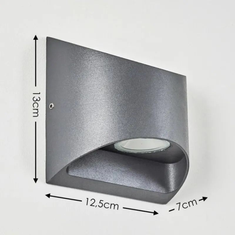 hofstein Applique murale d'extérieur Vikom LED Anthracite, 2 lumières