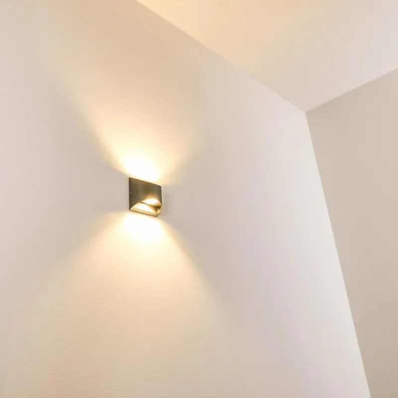 hofstein Applique murale d'extérieur Vikom LED Anthracite, 2 lumières