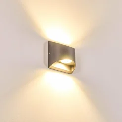 hofstein Applique murale d'extérieur Vikom LED Anthracite, 2 lumières