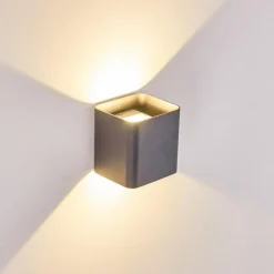 hofstein Applique murale d'extérieur Vikom LED Anthracite, 2 lumières