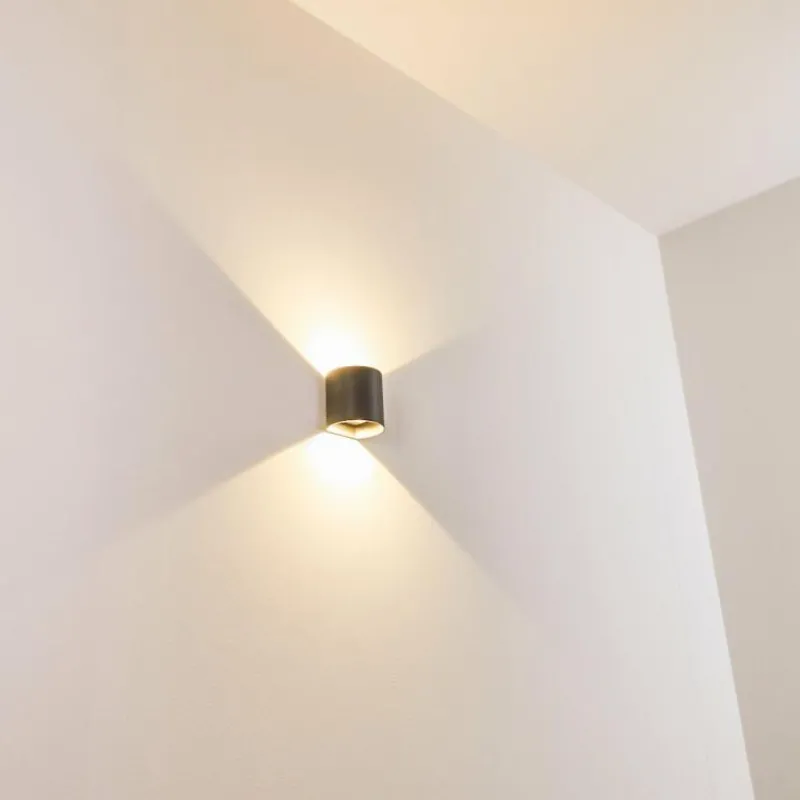 hofstein Applique murale d'extérieur Vikom LED Anthracite, 2 lumières