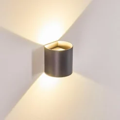 hofstein Applique murale d'extérieur Vikom LED Anthracite, 2 lumières