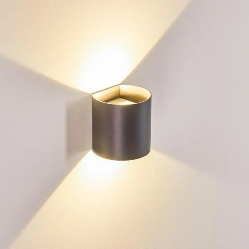 hofstein Applique murale d'extérieur Vikom LED Anthracite, 2 lumières