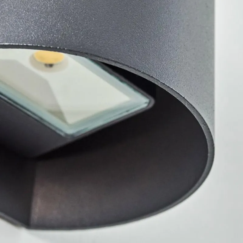 hofstein Applique murale d'extérieur Vikom LED Anthracite, 2 lumières