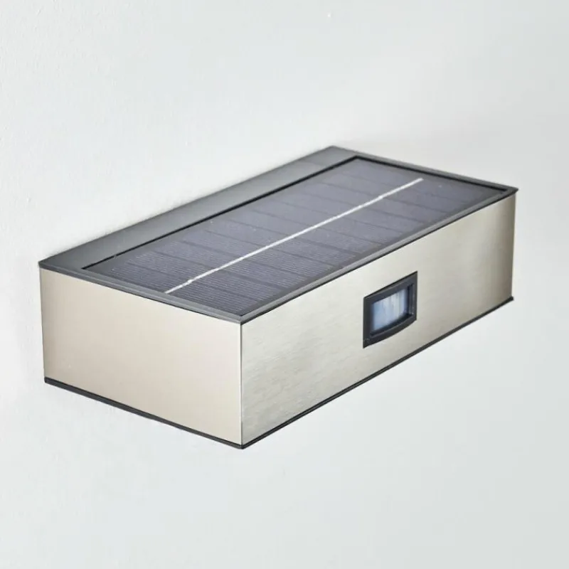 hofstein Applique murale d'extérieur LED Nickel mat, 1 lumière