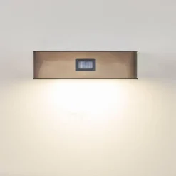 hofstein Applique murale d'extérieur LED Nickel mat, 1 lumière