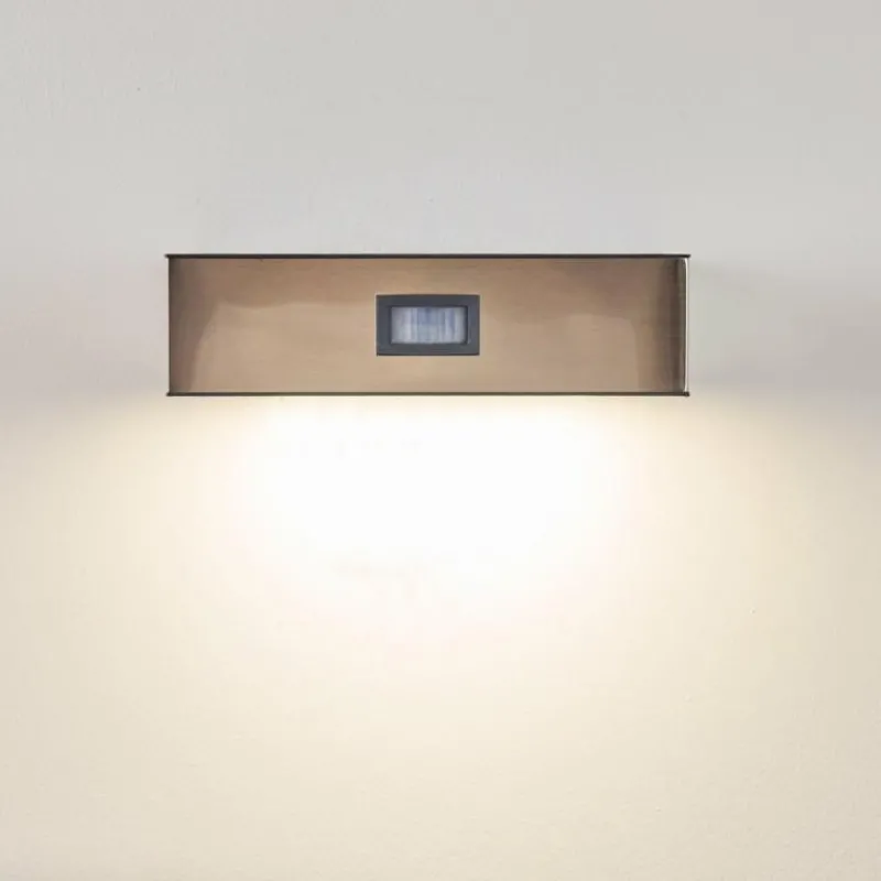 hofstein Applique murale d'extérieur LED Nickel mat, 1 lumière