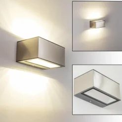 hofstein Applique murale d'extérieur Spider LED Acier inoxydable, 1 lumière