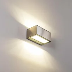 hofstein Applique murale d'extérieur Spider LED Acier inoxydable, 1 lumière