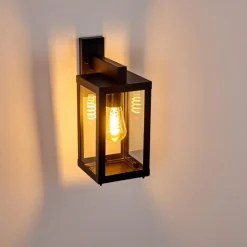 hofstein Applique murale d'extérieur Tieva Noir, 1 lumière