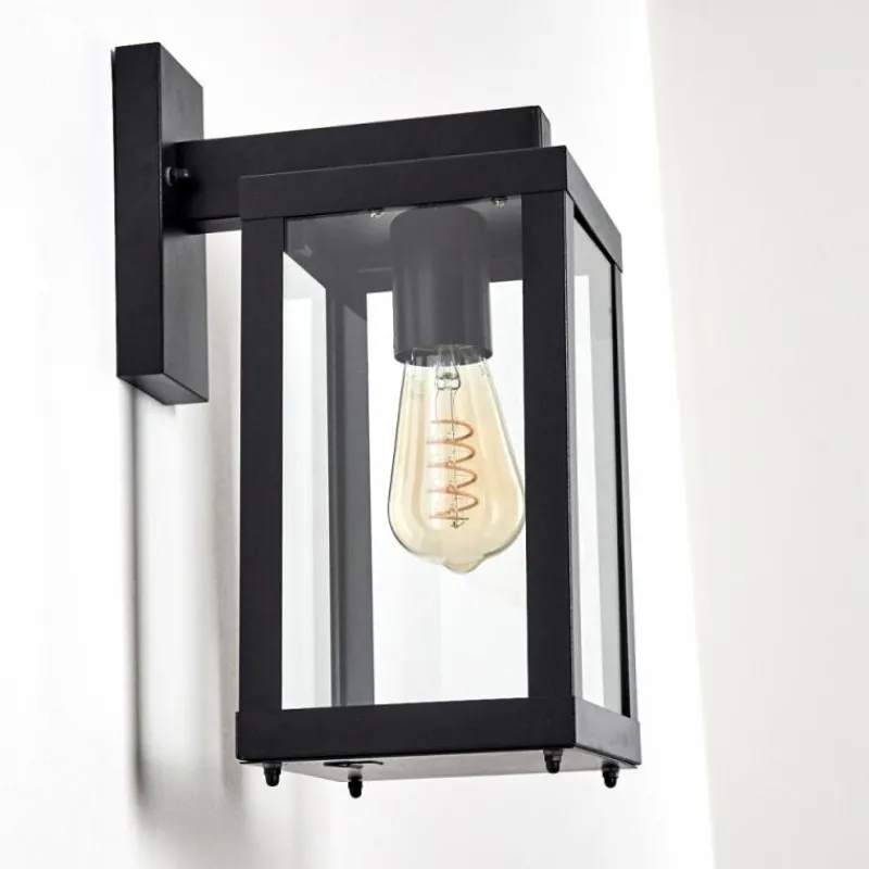 hofstein Applique murale d'extérieur Tieva Noir, 1 lumière