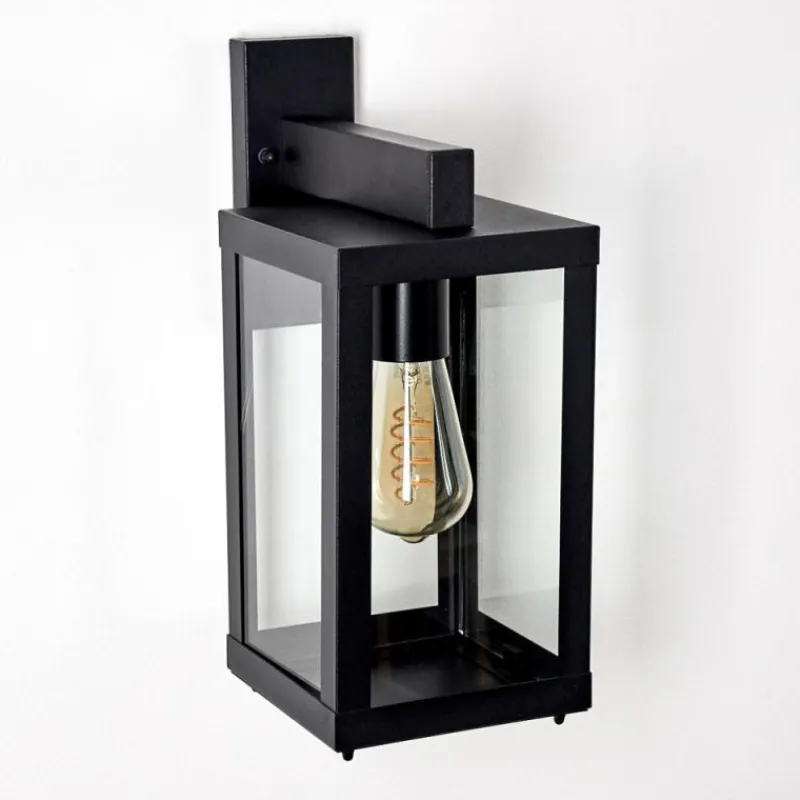 hofstein Applique murale d'extérieur Tieva Noir, 1 lumière