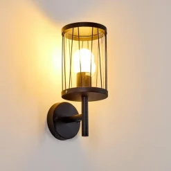 hofstein Applique murale d'extérieur Torsa Noir, 1 lumière