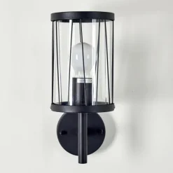 hofstein Applique murale d'extérieur Torsa Noir, 1 lumière