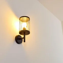 hofstein Applique murale d'extérieur Torsa Noir, 1 lumière