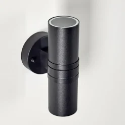 hofstein Applique murale d'extérieur Satava LED Noir, 2 lumières