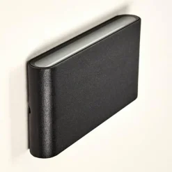 hofstein Applique murale d'extérieur Marsh LED Noir, 2 lumières