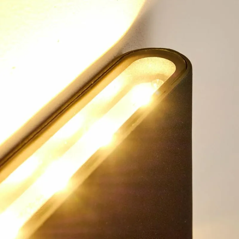 hofstein Applique murale d'extérieur Marsh LED Noir, 2 lumières