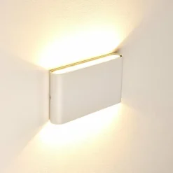 hofstein Applique murale d'extérieur Marsh LED Blanc, 2 lumières