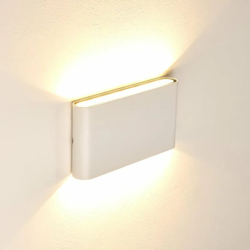 hofstein Applique murale d'extérieur Marsh LED Blanc, 2 lumières