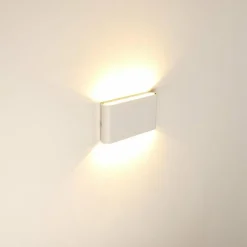 hofstein Applique murale d'extérieur Marsh LED Blanc, 2 lumières