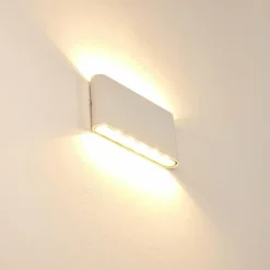 hofstein Applique murale d'extérieur Marsh LED Blanc, 2 lumières