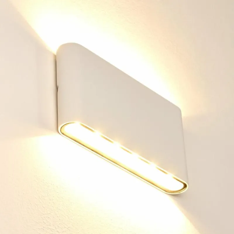 hofstein Applique murale d'extérieur Marsh LED Blanc, 2 lumières