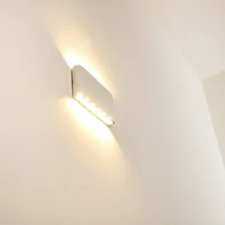 hofstein Applique murale d'extérieur Marsh LED Blanc, 2 lumières