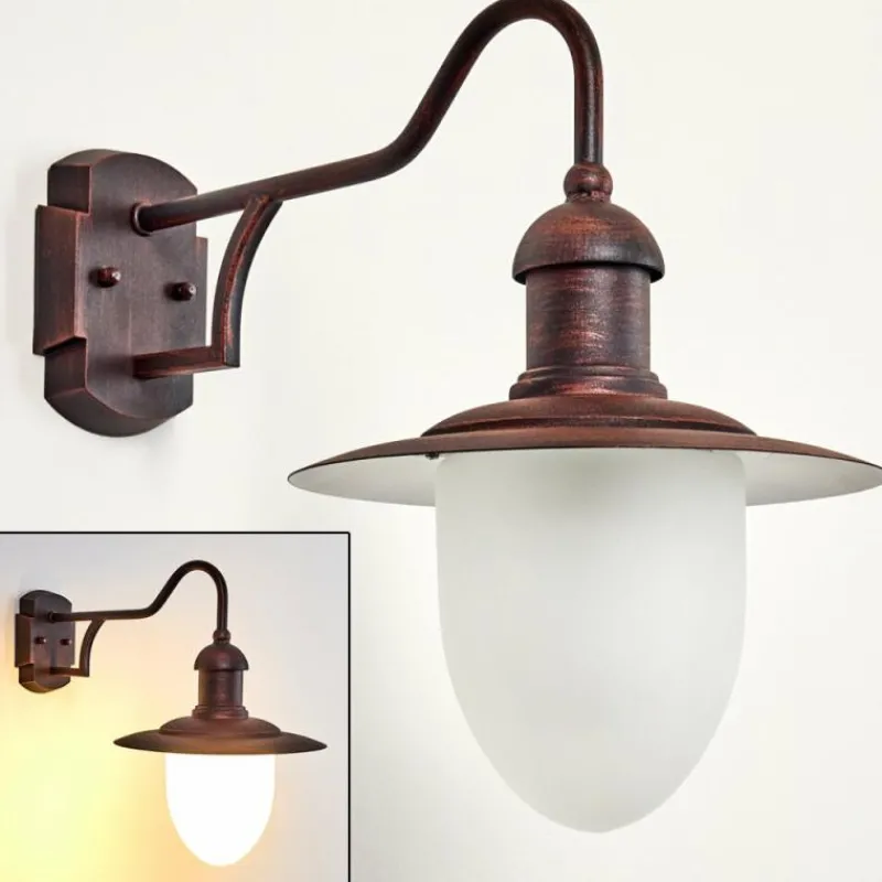 hofstein Applique murale d'extérieur Surnu Rouille, 1 lumière