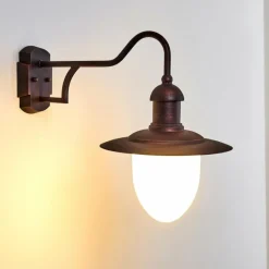 hofstein Applique murale d'extérieur Surnu Rouille, 1 lumière