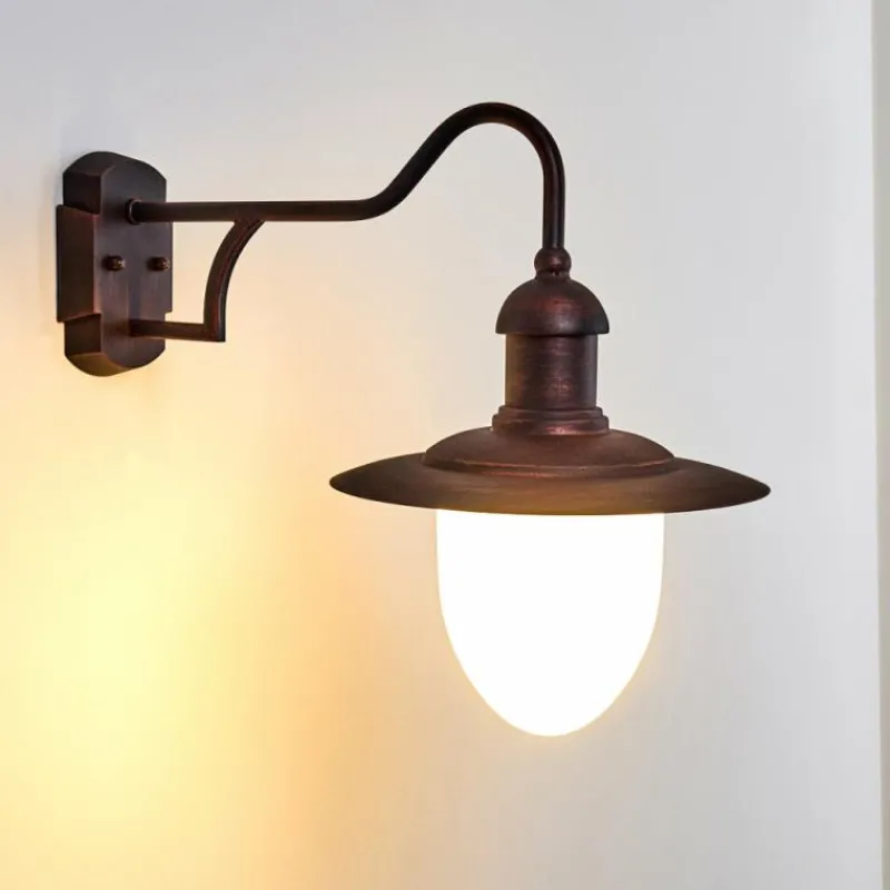 hofstein Applique murale d'extérieur Surnu Rouille, 1 lumière