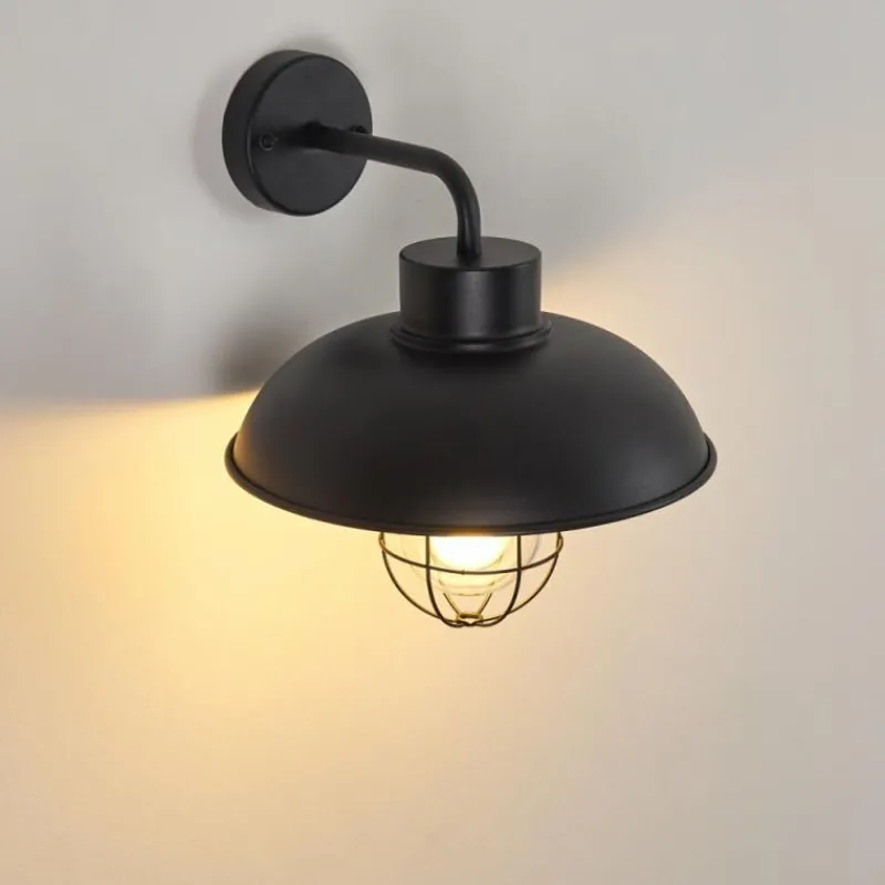 hofstein Applique murale d'extérieur Valto Noir, 1 lumière