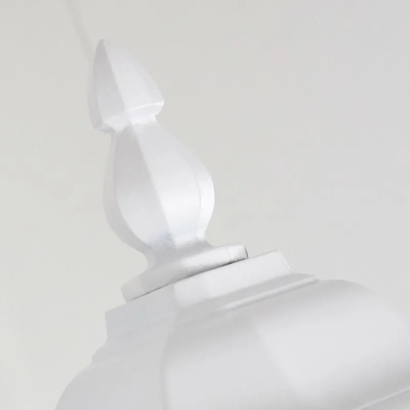 Luminaires Rustiques-hofstein Applique murale d'extérieur Lentua Blanc, 1 lumière, Détecteur de mouvement