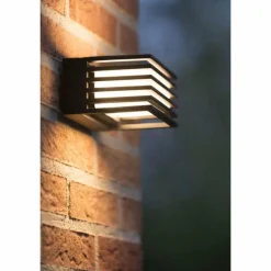 Luminaires Lucide Applique murale d'extérieur Lucide MALTA-LED Noir, 1 lumière