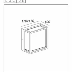 Luminaires Lucide Applique murale d'extérieur Lucide SINGA LED Noir, 1 lumière