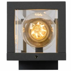 Luminaires Rustiques-Luminaires Lucide Applique murale d'extérieur Lucide CLAIRE MINI Noir, 2 lumières