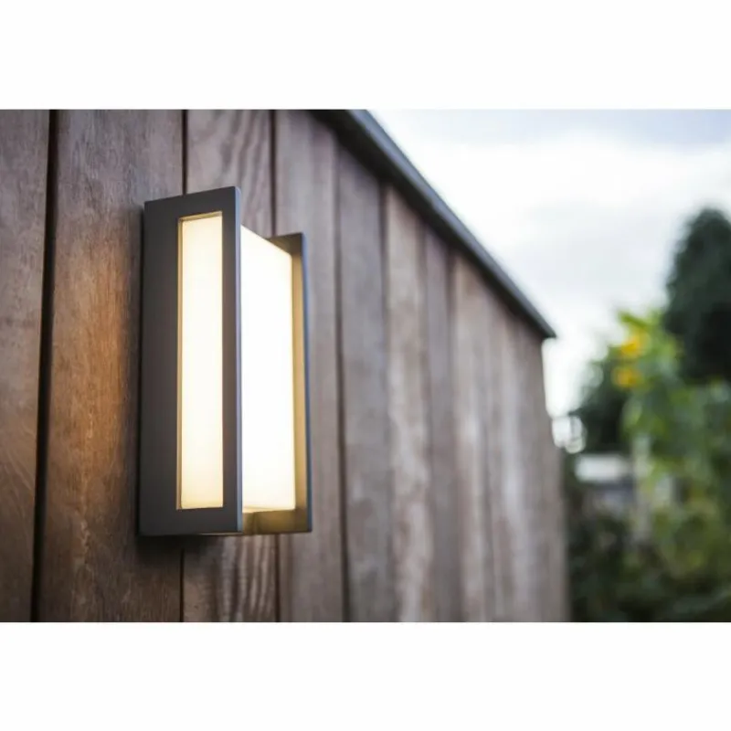 Luminaires Lutec Applique murale d'extérieur Lutec Qubo LED Anthracite, 1 lumière